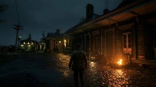 Cozy Rainy Night In Saint Denis Slums With Arthur Morgan 🌧 8 Hours for Sleep/Study | RDR2 ASMR