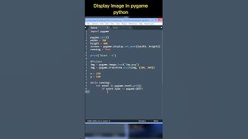 Pygame - Display Image in Pygame python || Pygame python tutorial #python #pygame