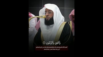ترتيل مميز!🤍 ~ #سورة_التين لفضيلة الشيخ #بدر_التركي