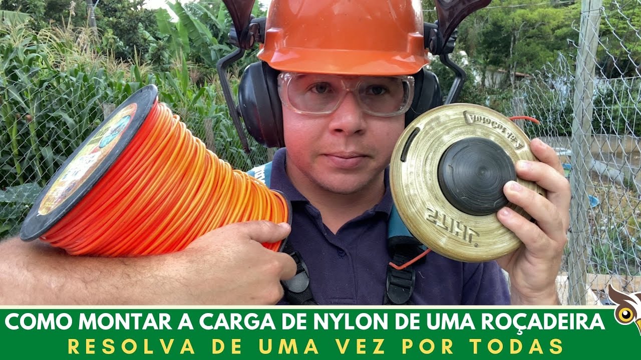ROÇADEIRA STIHL FIO DE NYLON QUEBRANDO, COMO COLOCAR, COMO PUXAR OU ENROLAR O CARRETEL RESOLVA FÁCIL