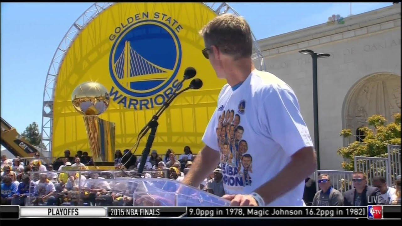 Steve Kerr title speech - YouTube