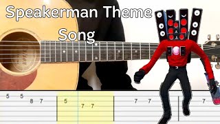 Speakerman Theme Song (Easy Guitar Tutorial Tabs)