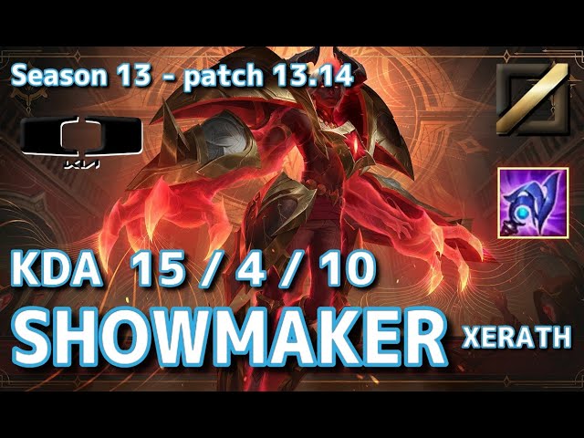 KRサーバー/D4】DK Showmaker ゼラス(Xerath) VS オレリオンソル