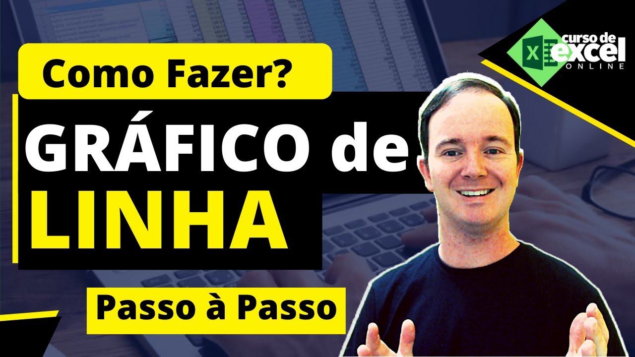 Como Fazer Gráfico no Excel | Gráfico de LINHA Passo à Passo