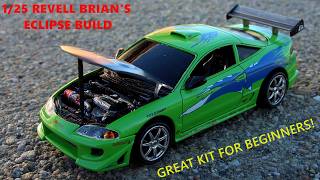 Great kit for beginners - Building Revell 1/25 Brian's Mitsubishi Eclipse from Fast and Furious