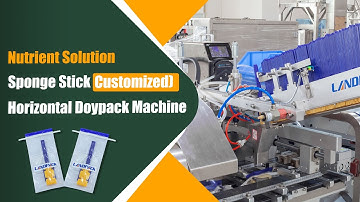 Customized Horizontal Doypack Packing Machine for Liquid & Sponge Stick Packaging