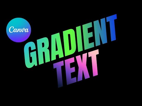 Canva Gradient Text Effect - No App Needed! (Easy Tutorial) 🌈