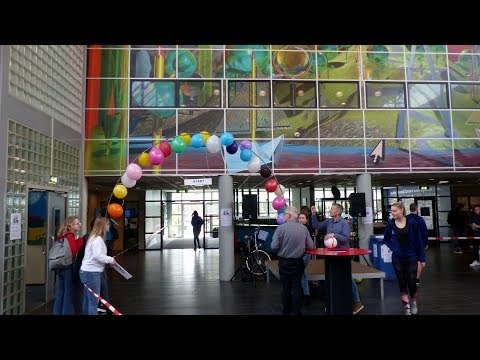 Wethouder Mijnans geeft aftrap Roparun Actie OSG De Ring van Putten / Spijkenisse 2019