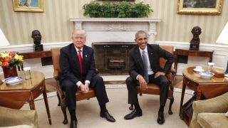 The transition of power between Obama and Trump