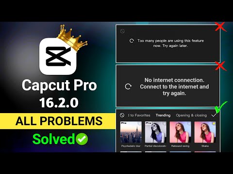 Too many people are using this feature capcut problem | Capcut pro no internet connection problem