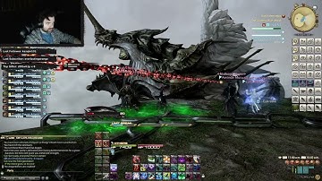 FF14 Reaper stumbles and takes a long fall