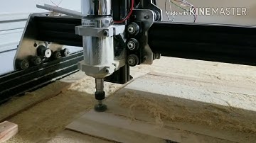 Spoilboard cnc bit test