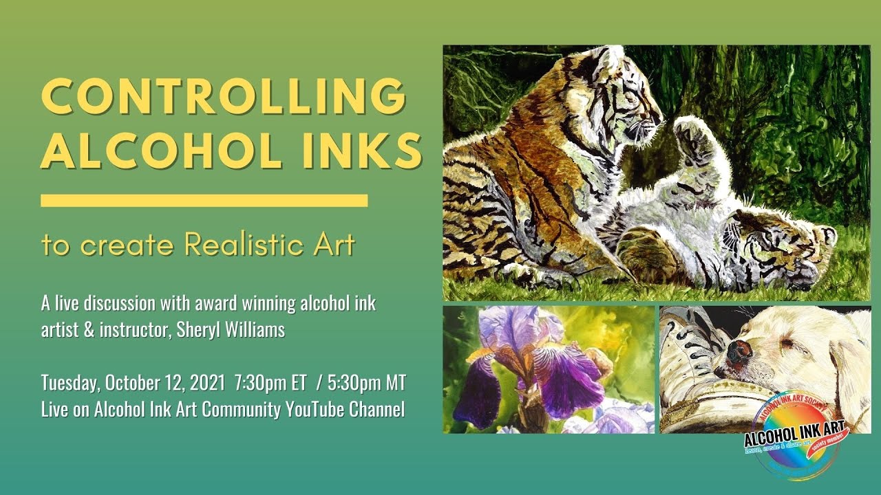 Controlling Alcohol Ink to Create Realistic Art