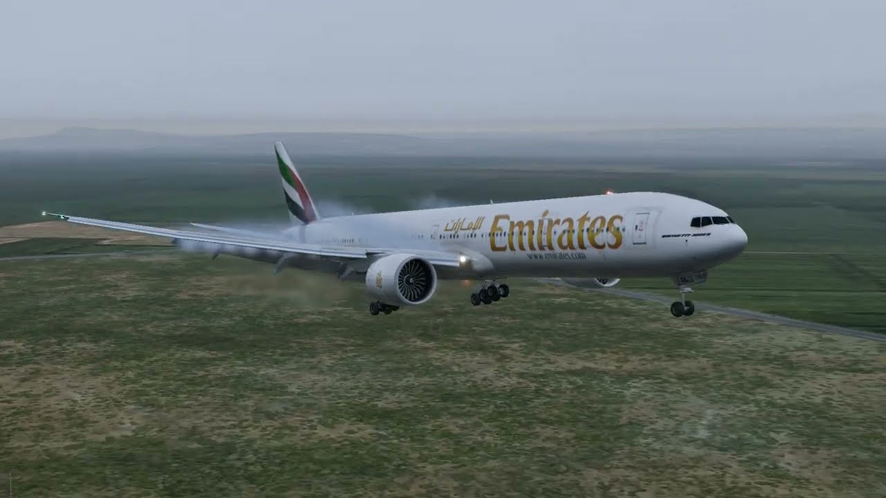 EMIRATES BOEING 777-300ER LANDING