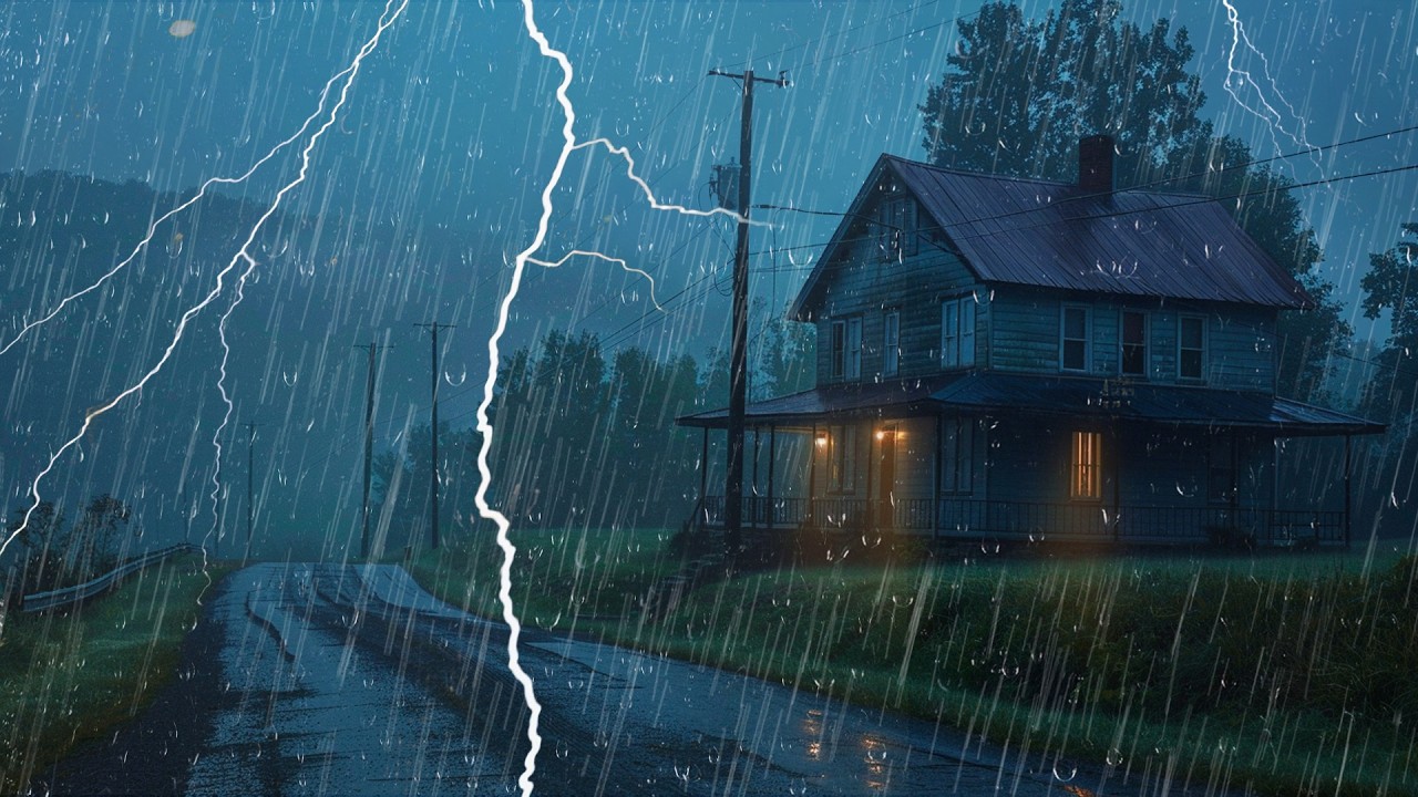 Ruido de Lluvia para Dormir y Relajarse – Lluvia con Truenos para ...