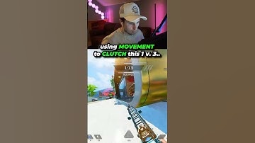 using MOVEMENT to CLUTCH this 1 vs. 3 in Apex Legends..