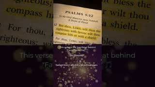 The Lord Will Bless the Righteous with His Favor #prayer #holyspirit