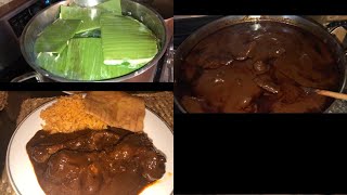 Cooking mole and tamales nejos, Guerrero style