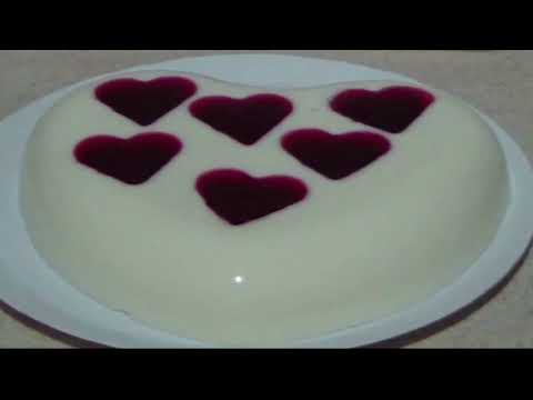 gelatina sabor coco para san Valentín