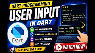 Dart User Input | Complete Beginner Tutorial | Dart Course