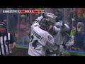 Calgary Roughnecks's Riley Isaacs with a Goal vs. Rush