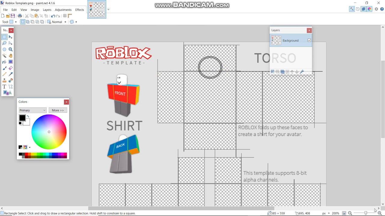 How to Make Roblox Shirt Template and Neck and Sleeves - YouTube