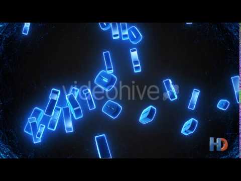 Numbers Falling Loop Background HD