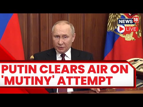 Russian President Vladimir Putin Addresses Nation On The Mutiny Attempt | Putin LIVE | Russia News