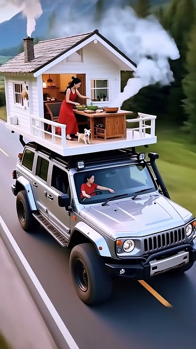 Do you like this RV?#relaxingmusic #healingvibes #slowliving #nature #shorts #car