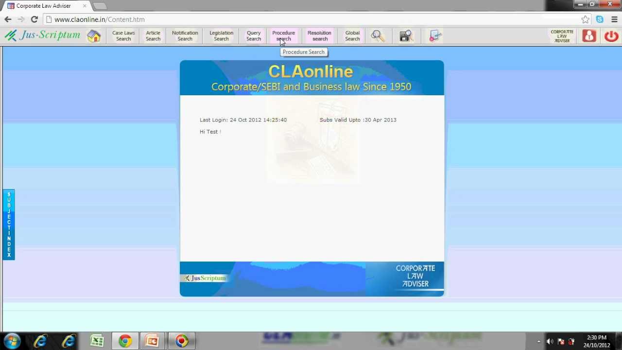 CLAonline demo