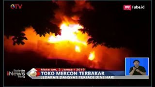 [Video Amatir] Toko Mercon Meledak, Warga Mataram Panik Selamatkan Diri - BIS 02/01