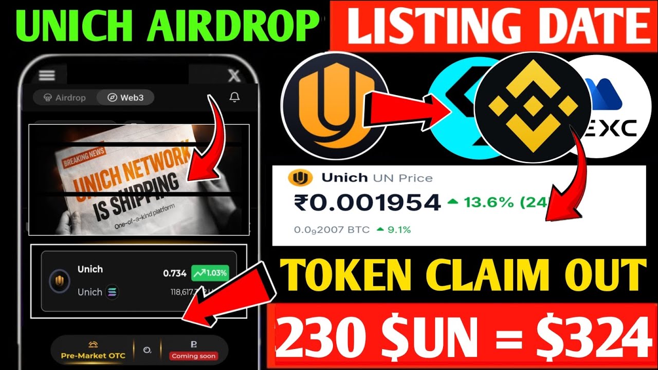 🔥Unich Kyc Verification 🤑Unich Airdrop New Update || Unich Airdrop Listing Date || Un Token Ratio