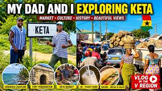 My Dad and I Exploring Keta Volta Region Market| Unseen Beautiful Side of Ghana | West Africa