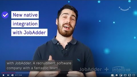 Native Integration: intelliHR & JobAdder