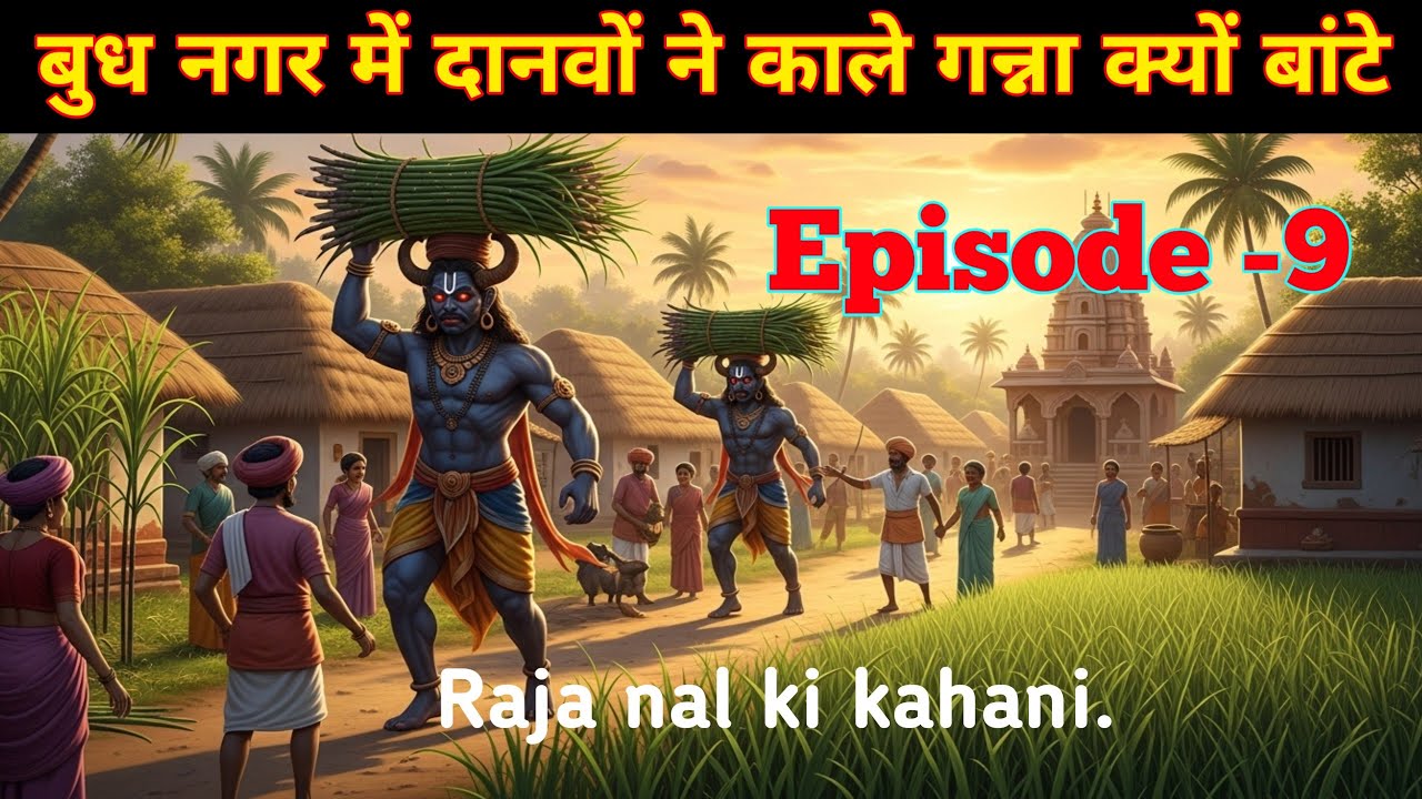 बुध नगर में दानवों ने काले गन्ना क्यों बांटे ?Raja Nal ki kahani।Episode-9.#hindistories.