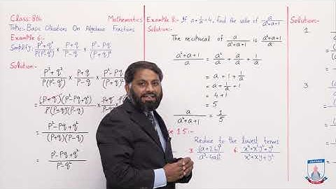 Class 8 - Mathematics - Chapter 15 - Lecture 02 - Ex #15 (Q1-6) - Allied Schools