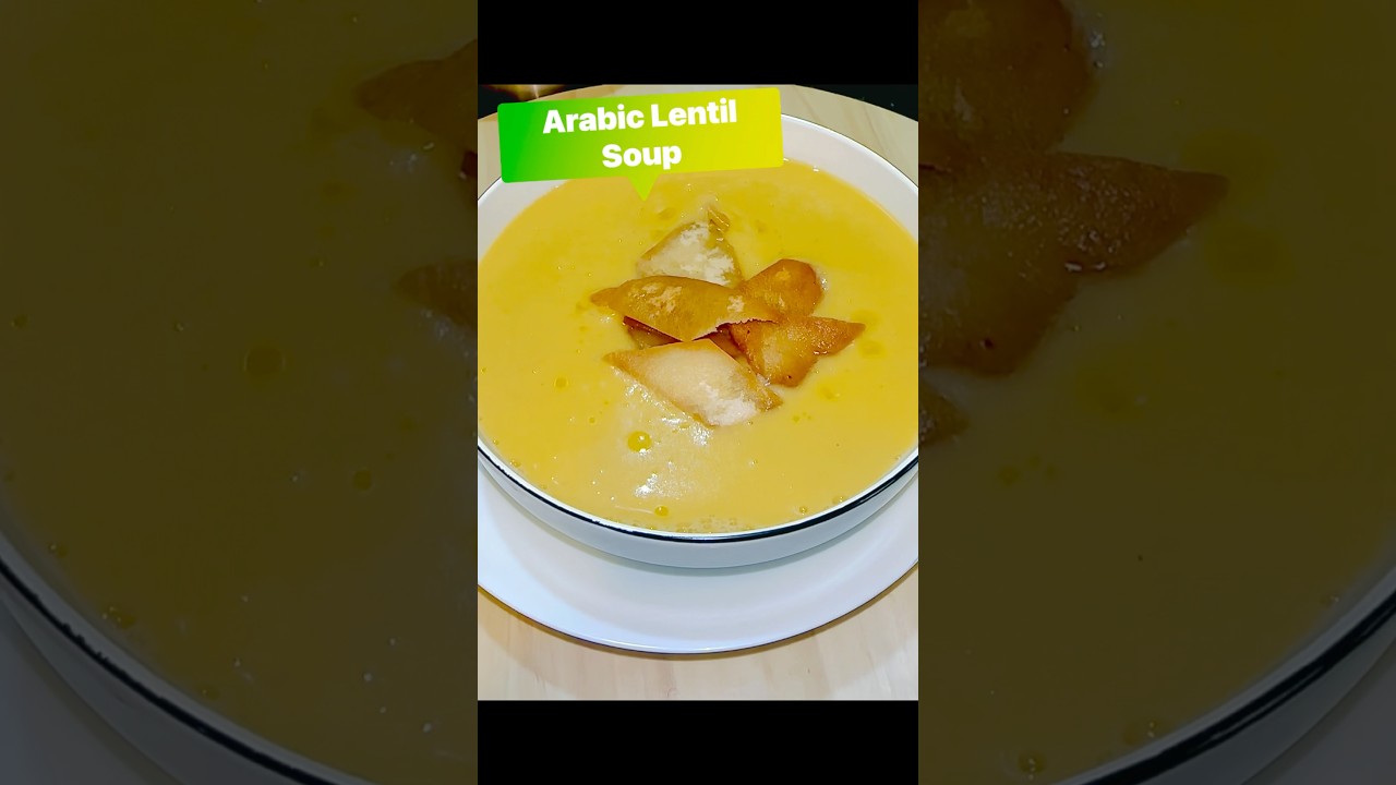 “Authentic Arabic Lentil Soup 🥣 | Shorbat Adas in 1 Minute!”