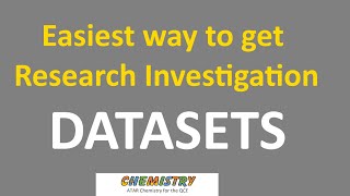 Easy datasets RI - all you need to know to do Research Investigations
