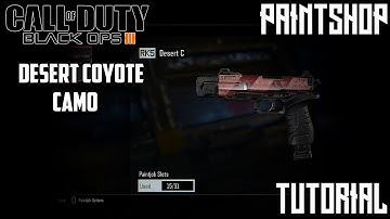 CoD Black Ops 3: Desert Coyote Camo! (Paintshop Tutorial) - PS4