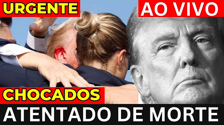 URGENTE! Atentado Contra TRUMP Agora! Trump é ferido por disparo na orelha durante comício! AO VIVO