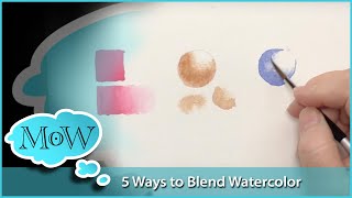 5 Watercolor Blending Technique Alternatives. Great for Texture and Detail.
