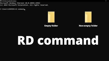 how to delete a empty and non-empty folder using command prompt (CMD) || RD Command.