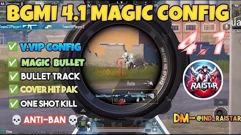 BGMI 4.1🔥 MAGIC BULLET TRACKING AUTOHEADSHOT CONFIG FILE | HIGH DAMAGE AIMBOT CONFIG BGMI 4.1