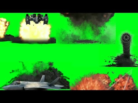 Green Screen Top Blast/Crash Explosion Effects | Plane, Bomb etc. | Hollywood Vfx HD | Green Screen