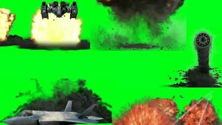 Green Screen Top Blast/Crash Explosion Effects | Plane, Bomb etc. | Hollywood Vfx HD | Green Screen