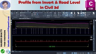 Profile from Invert & Road Level in Civil 3D