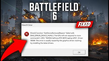 FIX: Battlefield 6 DirectX Error (DXGI_ERROR_DEVICE_HUNG / D3D12CreateDevice) | Working 2025
