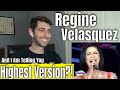 Regine Velasquez - And I Am Telling You (Highest Version) REACTION