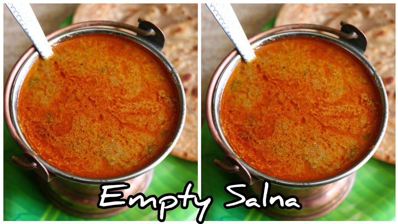 Empty Salna Recipe for Idli, Dosa, Chapathi, Paratha | Veg Salna Recipe 😋