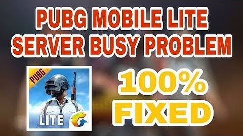 HOW TO FIX SERVER BUSSY IN PUBG AND ALL ERRORS
